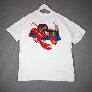 Halifax Nova Scotia Lobster 1990s Single Stitch Vintage Tee Mens XL